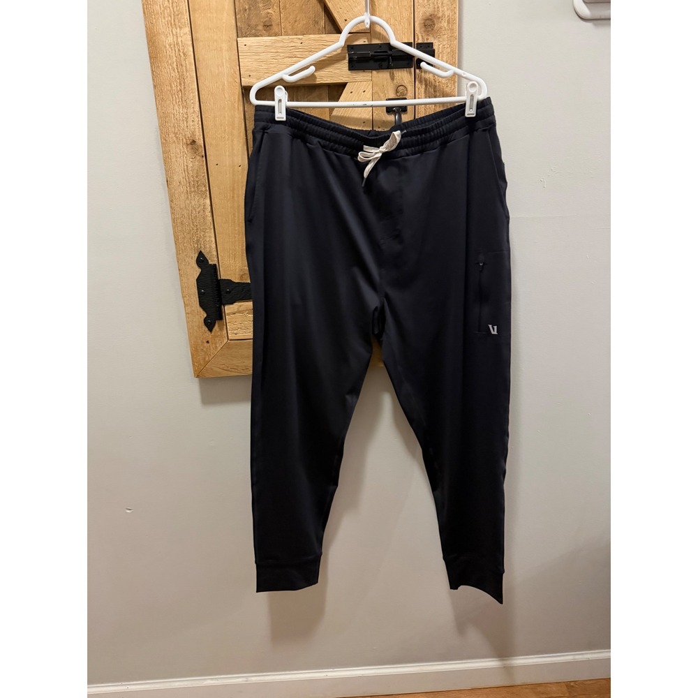 Vuori Sunday Performance Joggers Mens XXL Black Tapered Activewear Sweatpants